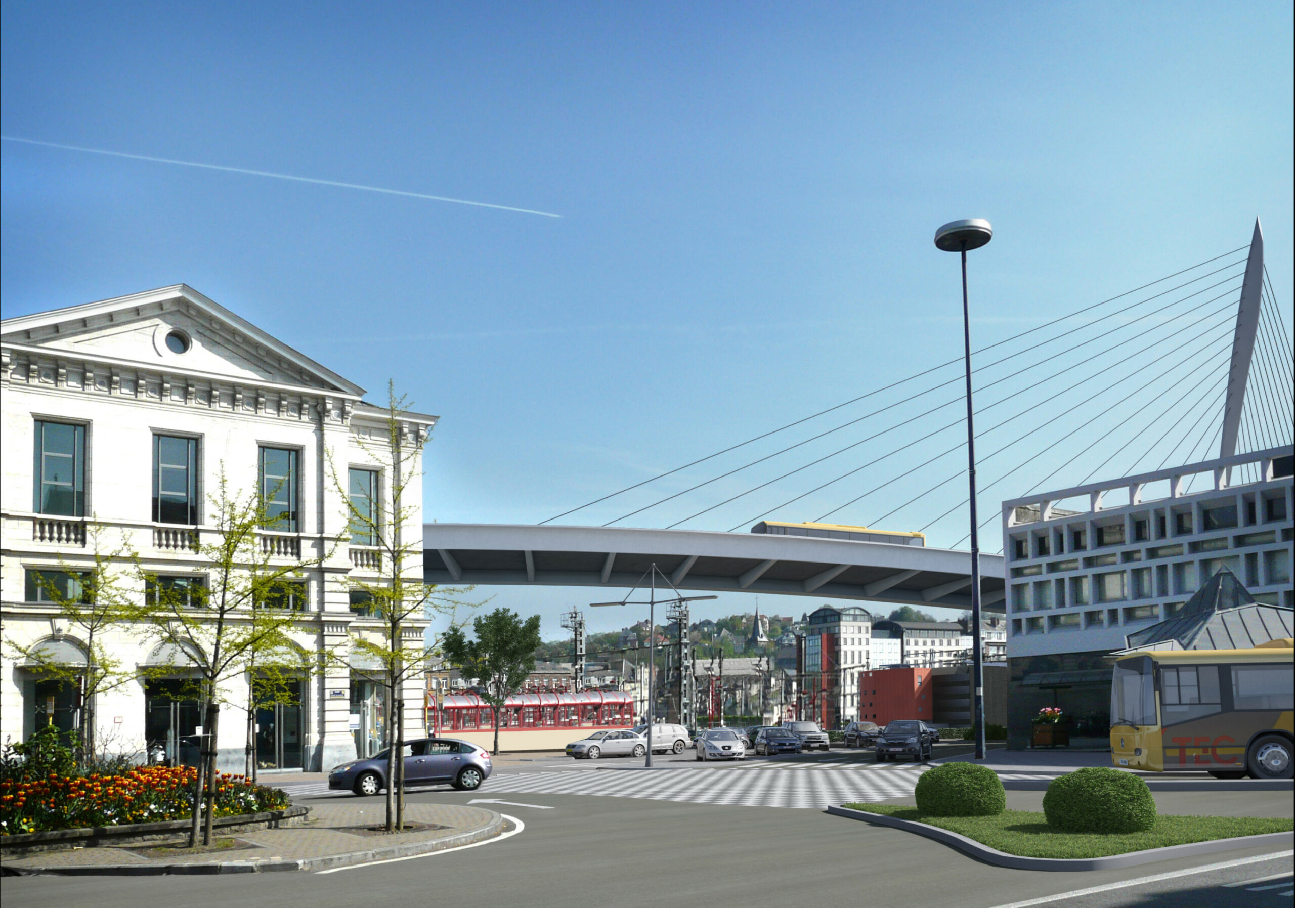 Bridge for Namur Station Ney & Partners